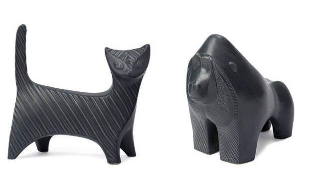 <strong>BARNEYS NEW YORK｜バーニーズ　ニューヨーク</strong>　　「VERY BARNEYS STYLE！ Featuring JONATHAN ADLER」<br>＜POTTERY＞ 左／オブジェ（猫）2万1000円　右／オブジェ（ゴリラ）2万1000円