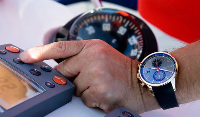 <strong>IWC｜アイダブリューシー</strong> 「ポルトギーゼ・ヨットクラブ・クロノグラフ」。自動巻き、RGケース×ラバーストラップ、240万4500円。