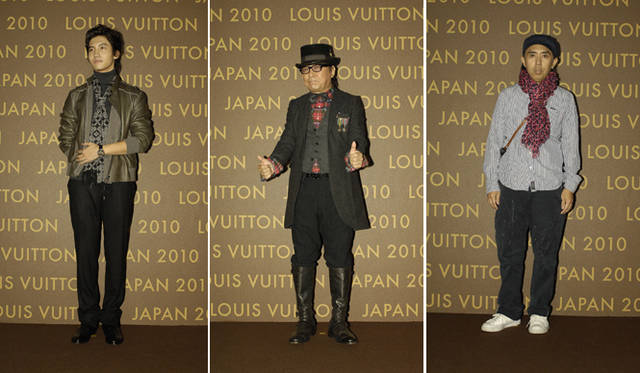 <strong>Louis Vuitton｜ルイ・ヴィトン</strong>　左から、チャンミンさん、ドン小西さん、藤原ヒロシさん　C) Louis Vuitton