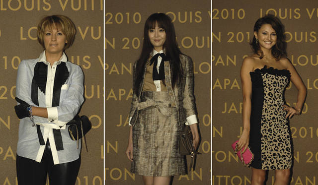 <strong>Louis Vuitton｜ルイ・ヴィトン</strong>　左から、梅宮アンナさん、観月ありささん、橋本麗香さん　C) Louis Vuitton
