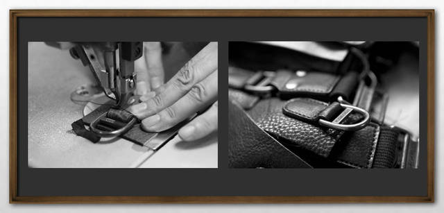 <strong>HERGOPOCH｜エルゴポック</strong>   縫製部はミシンとハンドをつかい分ける。日本人職人ならではの精細な仕事がほどこされる。