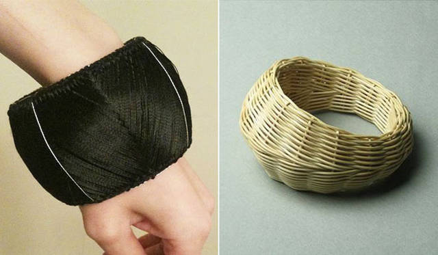 <strong>SIRI SIRI｜シリシリ</strong>　左／Bangle for A DEGREE FAHRENHEIT by SIRI SIRI、右／ARABESQUE bangle