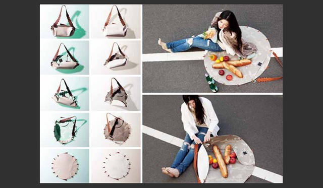 <strong>DESIGNTIDE TOKYO 2010｜TIDE Exhibition</strong>　TIDE Exhibition『curtain』/enamel<br>テキスタイルやグラフィックからデザインしたバッグや洋服、アクセサリーなどのプロダクトを手がけるデザインユニット「enamel.」。今回展示するのは「curtain」。隠したり透かして見せたり……。身につけるものにたとえると“下着”のような存在を、空間表現できたらという思いからつくられた。カテゴライズされたものとものの間を浮遊するような、自由のカタチ。