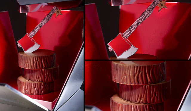 <strong>PIERRE HERMÉ PARIS｜ピエール・エルメ・パリ</strong>　ルイ・マリ・ド・カステルバジャック氏による驚きのデザインがパーティーを華やかに飾ってくれる。　ノエルコレクション「アルケオロジー・デ・レーヴ（夢の考古学）」 2万1000円（青山限定10個）