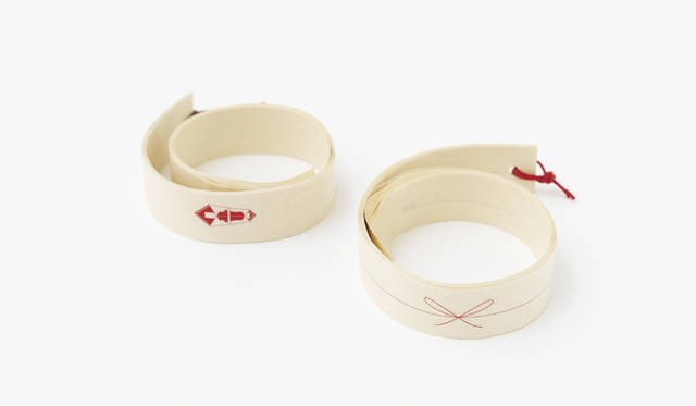 <strong>植木明日子｜「水縞」 のし帯 ちょう結び</strong>　 http://www.apartment.gr.jp/mizushima/ 