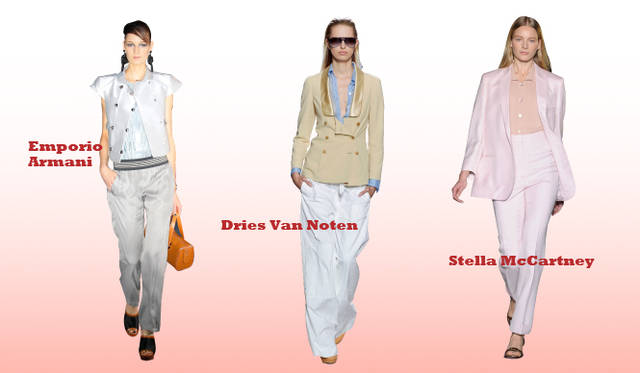 <strong>Keyword 01 “Masculine”</strong>　Emporio Armani｜エンポリオ アルマーニ、Dries Van Noten｜ドリス ヴァン ノッテン、Stella McCartney｜ステラ マッカートニー