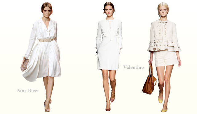 <strong>Keyword 06 “Pure White”</strong>　Nina Ricci｜ニナ リッチ、Valentino｜ヴァレンティノ