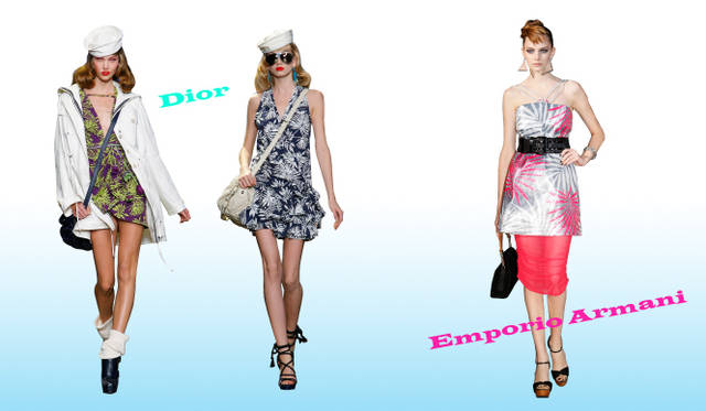 <strong>Keyword 07 “Tropical”</strong>　Dior｜ディオール、Emporio Armani｜エンポリオ アルマーニ