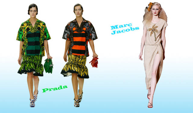 <strong>Keyword 07 “Tropical”</strong>　Prada｜プラダ、Marc Jacobs｜マーク ジェイコブス コレクション