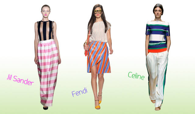 <strong>Keyword 08 “Border&Stripe”</strong>　Jil Sander｜ジル・サンダー、Fendi｜フェンディ、Celine｜セリーヌ