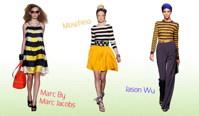 <strong>Keyword 08 “Border&Stripe”</strong>　Marc By Marc Jacobs｜マーク バイ マーク ジェイコブス、Moschino｜モスキーノ、Jason Wu｜ジェイソン ウー