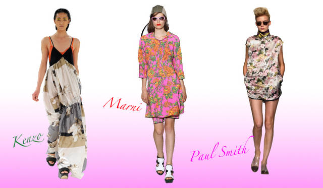 <strong>Keyword 08 “Flower”</strong>　Kenzo｜ケンゾー、Marni｜マルニ、Paul Smith｜ポール・スミス