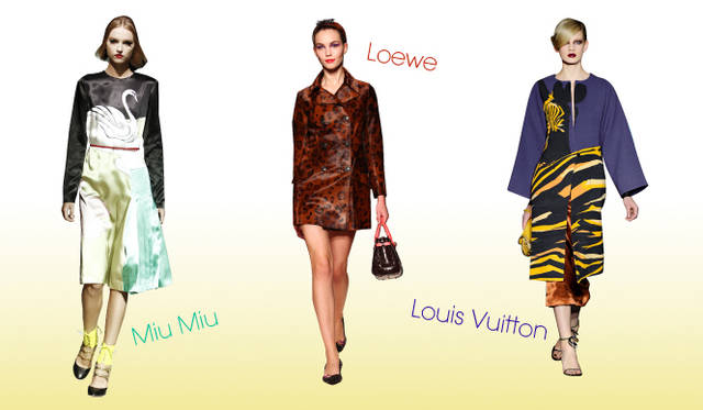 <strong>Keyword 10 “Animal”</strong>　Miu Miu｜ミュウミュウ、Loewe｜ロエベ、Louis Vuitton｜ルイ・ヴィトン　© Louis Vuitton／Chris Moore
