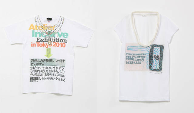 <strong>UNITED ARROWS｜ユナイテッドアローズ</strong>　「atelier incurve exhibition in tokyo 2010」オリジナルTシャツ 各5040円