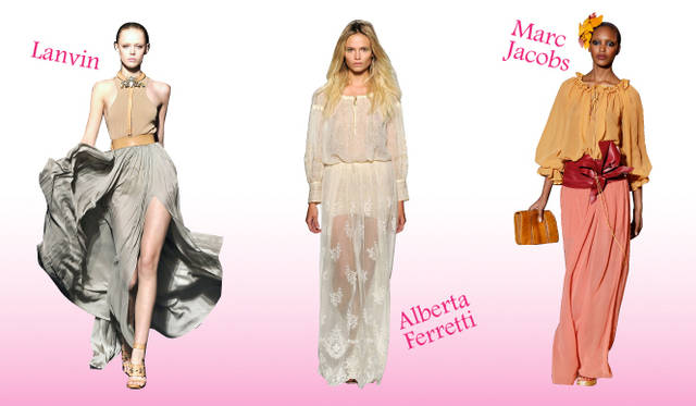 <strong>Keyword 11 “Maxi Dress”</strong></br>Lanvin｜ランバン、Alberta Ferretti｜アルベルタ・フェレッティ、Marc Jacobs｜マーク ジェイコブス コレクション