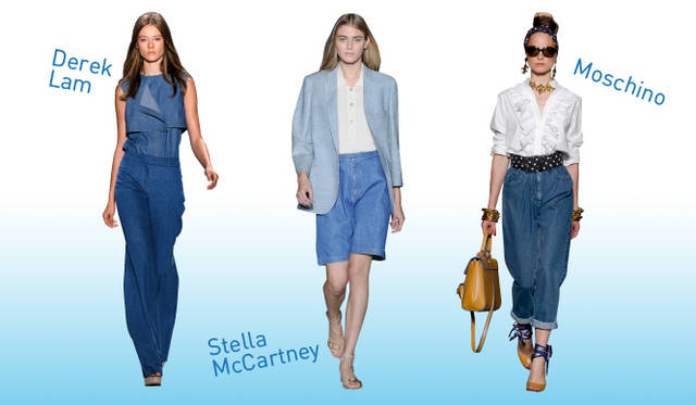 <strong>Keyword 13 “Denim Variation”</strong></br>Derek Lam｜デレク ラム、Stella McCartney｜ステラ マッカートニー、Moschino｜モスキーノ