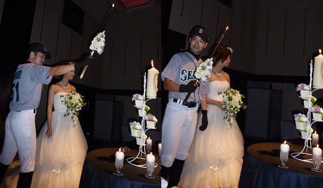 <strong>和醸和楽｜大沼酒造店</strong>　弊社専務のマリナーズ“イチローふう”結婚式より