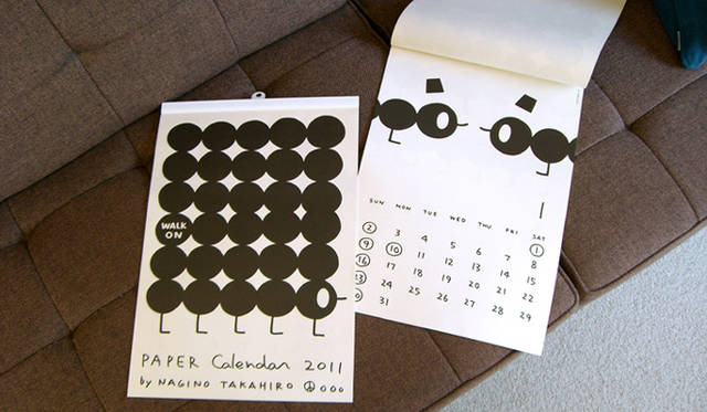 薙野たかひろ｜Nagino Takahiro　　　2011 PAPER CALENDARS ON THE SOFA