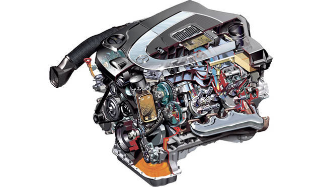 <strong>Mercedes-Benz G-Class｜メルセデス・ベンツ Gクラス</strong>　エンジン内部。緻密なチューンナップにより燃焼効率をあげ、パフォーマンス、環境性能ともに向上が図られているという。