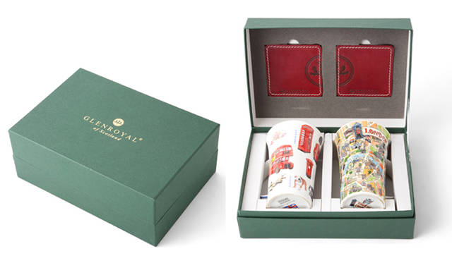 <strong>GLENROYAL＋DUNOON｜グレンロイヤル＋ダヌーン </strong>　コラボレーションカップ＆コースターセット登場！　カップ＆コースターセット 1万4700円