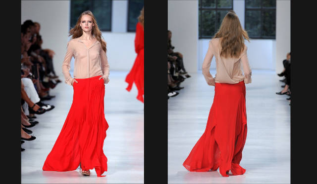 <strong>萩原輝美×「ヌメロ ヴェントゥーノ」アレッサンドロ デラクア　スペシャル対談</strong>　「ヌメロ ヴェントゥーノ」2011年春夏コレクションより。