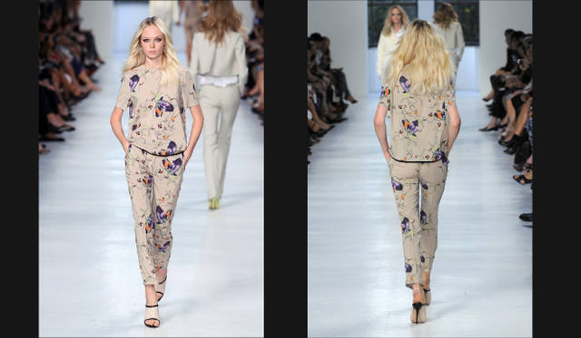 <strong>萩原輝美×「ヌメロ ヴェントゥーノ」アレッサンドロ デラクア　スペシャル対談</strong>　「ヌメロ ヴェントゥーノ」2011年春夏コレクションより。