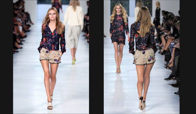 <strong>萩原輝美×「ヌメロ ヴェントゥーノ」アレッサンドロ デラクア　スペシャル対談</strong>　「ヌメロ ヴェントゥーノ」2011年春夏コレクションより。