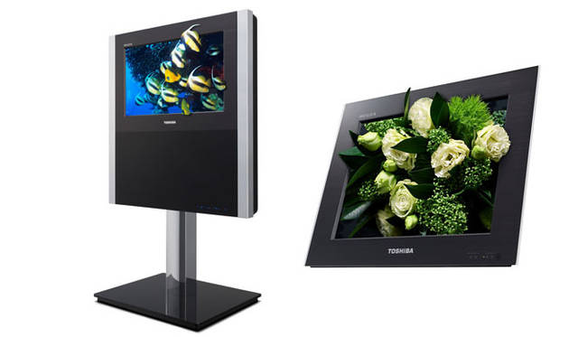 <strong>TOSHIBA｜東芝</strong>　地上・BS・110度CSデジタル液晶テレビ「グラスレス3Dレグザ（REGZA）GL1シリーズ」 左／「20GL1」(20V型)　、右／「12GL1」(12V型)