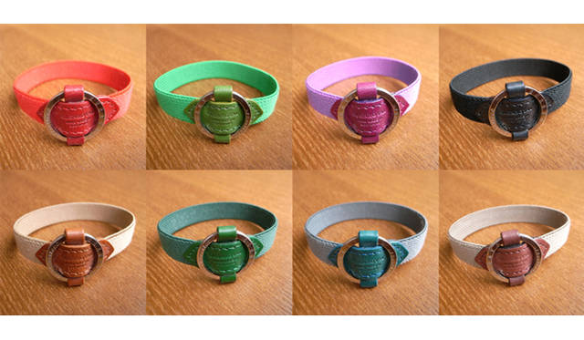 <strong>GLENROYAL│グレンロイヤル</strong>　カラーはダイアリーカバー同様に計8色を展開する。　Mサイズ　3675円、Lサイズ　3990円