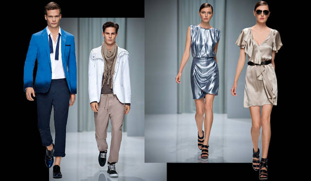 <strong>HUGO BOSS｜ヒューゴ ボス</strong>　2011年春夏コレクションより。