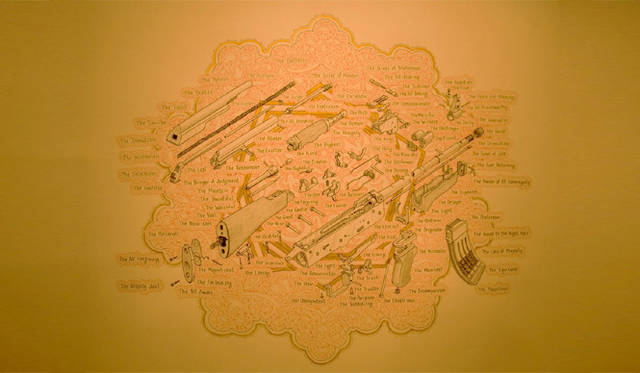 <strong>マシュー的、「Art Basel Miami 2010」レポート</strong>　アメリカ人アーティスト、Sandow Birkの作品。