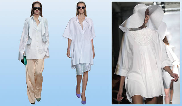 <strong>萩原輝美×島津由行　トレンド対談</strong>  MAURIZIO PECORARO｜マウリツィオ ペコラーロ、DRIES VAN NOTEN｜ドリス ヴァン ノッテン　すべて2011年春夏コレクションより。