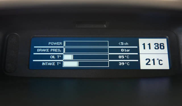 <strong>RENAULT MEGANE RENAULT SPORT｜ルノー メガーヌ ルノー スポール</strong>　パワー、ブレーキ圧、オイル温度、吸気温度