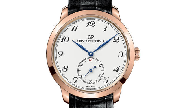 <strong>Girard-Perregaux｜ジラール・ペルゴ</strong> ケースはシースルーバック仕様で、ケース裏から自社製の最新自動巻きムーブメント「GP03300-50」を眺める楽しみも用意されている。「ジラール・ペルゴ 1966 スモールセコンド」218万4000円（7月発売予定）ホワイトゴールド仕様（233万1000円）もあり。