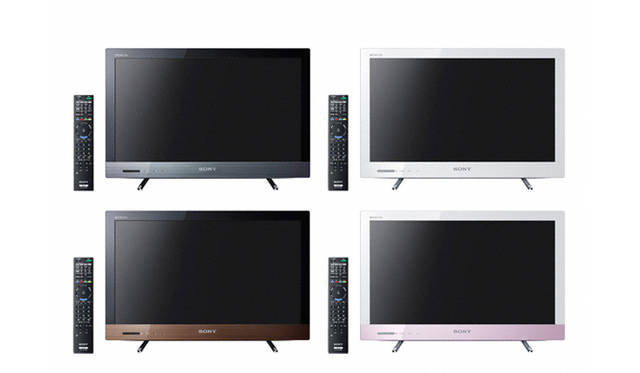 <strong>BRAVIA－Qriocity｜ブラビア－キュリオシティ</strong>  EX420シリーズの22インチは、4色展開。