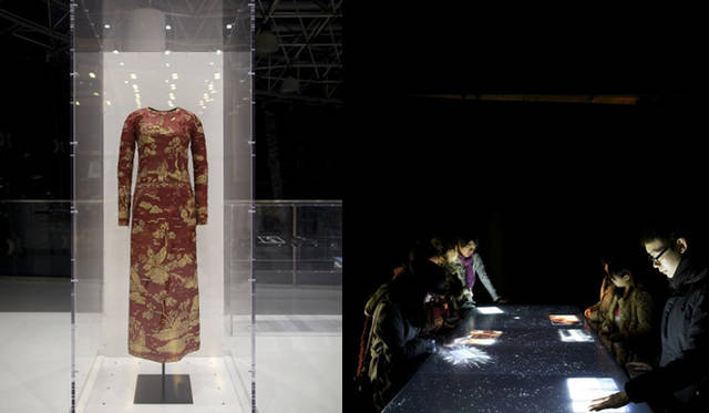 <strong>CHANEL｜シャネル　“CULTURE CHANEL”展</strong> 展示のようす。左／幻想（IMAGINARY）、右／マルチ タッチ・テーブルの風景。©©CHANEL