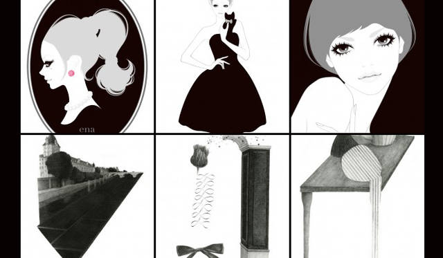 上／イラストレーター　<strong>ena</strong>　大阪府出身。大阪文化服装学院でファッションビジネスを学ぶ。2004年FM802アートオーディション通過後、本格的にイラストレーターとしての活動を開始。<br />下／イラストレーター　<strong>河井 いづみ｜KAWAI  Izumi</strong>　1980年長崎県生まれ。創形美術学校ビジュアルデザイン科卒業後、フランスへ留学。パリ国際芸術会館[シテ・デザール]などで３年間活動。2006年帰国。パリ、ニューヨークなど国内外で展示多数。東京在住。