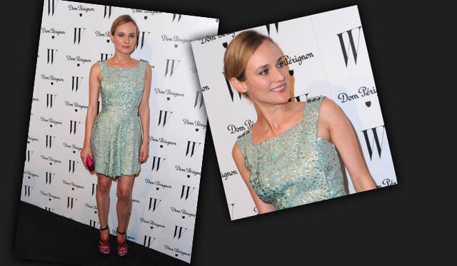 <strong>Diane Kruger｜ダイアン・クルーガー</strong> W Magazine主催ゴールデングローブ賞受賞パーティでダイアン・クルーガーがピックアップしたのは、「AZZARO（アザロ）」のドレス“Jodie”。ピュアな魅力を放つシンプルなフォルムに、輝きを放つディテールが美しい。