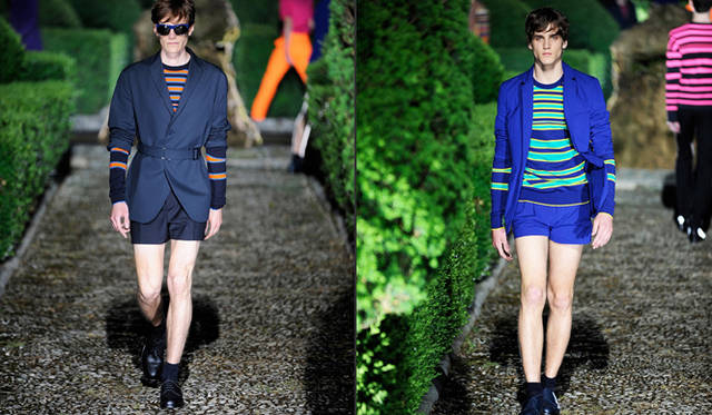 <strong>JIL SANDER｜ジル・サンダー</strong>　数多くのショーツスタイルが登場した、ジル・サンダーの2011S/Sコレクション。源馬さんいわく、「膝上15センチくらいがいいですね」。