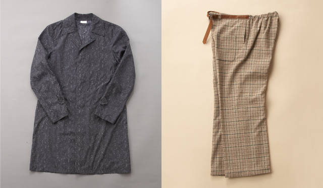 <strong>SUPER A MARKET｜スーパー エー マーケット</strong> 左／プルオーバーシャツ（DRIES VAN NOTEN）、右／パンツ（DRIES VAN NOTEN）