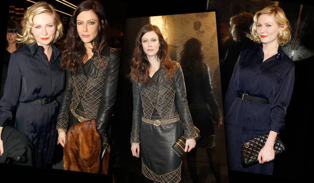 <strong>CHANEL｜シャネル</strong> キルスティン・ダンストとアナ・ムグラリスは、黒を主役にシックなスタイルで登場。©CHANEL