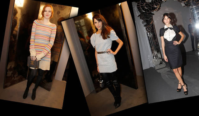 <strong>CHANEL｜シャネル</strong> 左から、会場を訪れたカレン・エルソン、キャロリン・シェーヴァー、アレクサ・チャン。©CHANEL