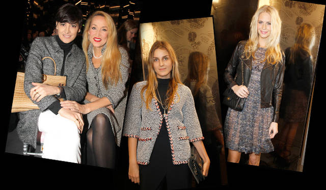 <strong>CHANEL｜シャネル</strong> 左から、イネス・ド・ラ・フラサンジュ、ジェリー・ホール、ガイア・レポシ、ポピー・デルヴィーニュ。©CHANEL