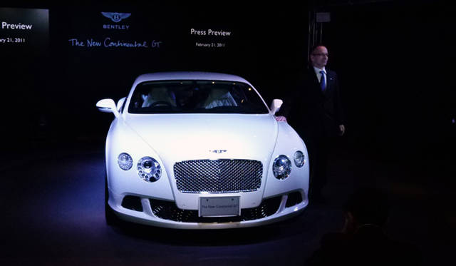 <strong>BENTLEY Continental GT Coupe｜ベントレー コンチネンタル GT クーペ</strong>　発表会の模様。