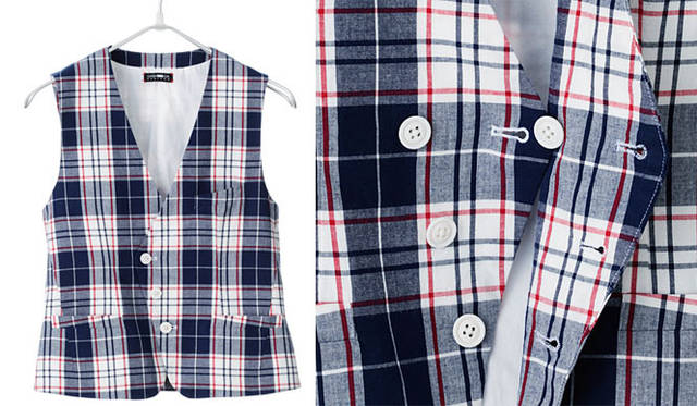 <strong>CASH CA｜カシュカ</strong>　「2011春夏コレクション」　MSCK VEST 1万9950円