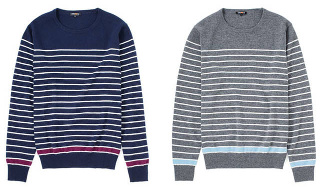 <strong>CASH CA｜カシュカ</strong>　「2011春夏コレクション」　MATELOT STRIPE SWEATER 各3万2550円