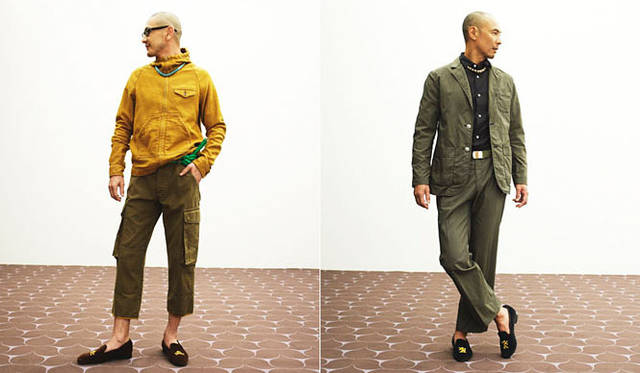<strong>to ku ri｜トクリ</strong>　左／フーディジャケット、クロップドトラウザーズ「ONES STROKE」、右／ジャケット、トラウザーズ、シャツ「ONES STROKE」