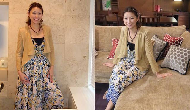 <strong>SAKURA｜第10回 軽やかにスキントーン</strong>　シルクシフォン素材で柄のオールインワンに、スキントーンのやわらかい革ブルゾン