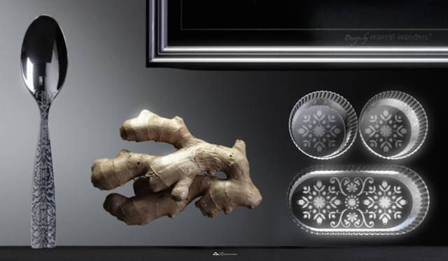 <strong>KLM｜ヨーロッパ線ビジネスクラスを刷新！</strong>　テーブルウェアは世界的インテリアデザイナーのマルセル・ワンダースが手がけた。