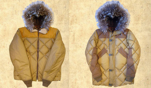 <strong>NIGEL CABOURN｜ナイジェル・ケーボン</strong>　左／「THE SKYLINER」13万8000円、右／「GEDDES PARKA」14万8000円
